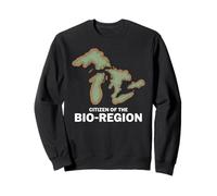 Carte des Lacs de la Bio-Région Sweatshirt