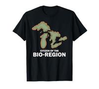 Carte des Lacs de la Bio-Région T-Shirt