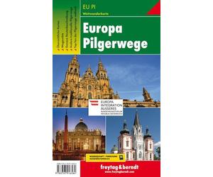 Carte des pèlerinages en Europe | Freytag & Berndt