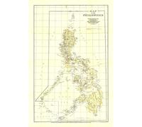 Carte des Philippines de 1905