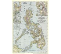 Carte des Philippines de 1945