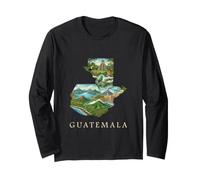 Carte des Racines du Guatemala - Souvenir de Tikal Antigua Guatemala Manche Longue