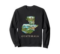 Carte des Racines du Guatemala - Souvenir de Tikal Antigua Guatemala Sweatshirt