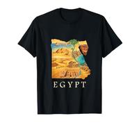 Carte des Racines égyptiennes - Pyramides du Caire Gizeh Souvenir de l'Égypte T-Shirt