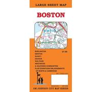 Carte des rues de Boston, Massachusetts | GM Johnson