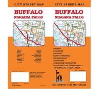 Carte des rues de Buffalo / Niagara Falls, New York | GM Johnson