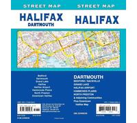Carte des rues de Halifax & Dartmouth (Nouvelle-Écosse) | GM Johnson