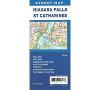 Carte des rues de Niagara Falls et St. Catharines | GM Johnson
