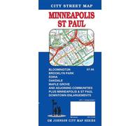 Carte des rues - Minneapolis, Saint-Paul (Minnesota) | GM Johnson