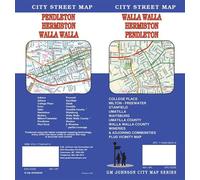 Carte des rues - Walla Walla, Hermiston, Pendleton (Washington, Oregon) | GM Johnson