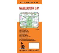 Carte des rues - Washington DC, Virginie | GM Johnson