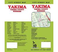 Carte des rues - Yakima, Comté de Yakima, vignobles (Washington) | GM Johnson