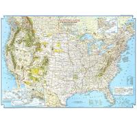 Carte des terres vacantes des États-Unis et du Canada de 1966