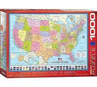 Carte Des USA 1000 Pièce Puzzle Par Eurographics 680mm x 490mm