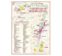 Carte des vins de bourgogne - - Benoît France - Benoit France - Atlas / carte
