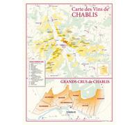 Carte des vins de chablis et des grands crus de chablis - - Benoît France - Benoit France - Atlas / carte