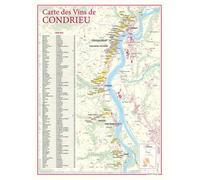 Carte des vins de condrieu - - Benoît France - Benoit France - Atlas / carte