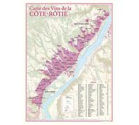 Carte des vins de cote- rotie - - Benoît France - Benoit France - Atlas / carte