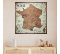 Carte des vins de france panneau blanc