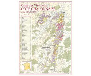 Carte des vins de la Côte Chalonnaise et du Couchois | Benoit France