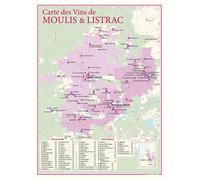 Carte des vins de moulis et de listrac - - Benoît France - Benoit France - Atlas / carte