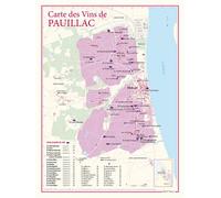 Carte des vins de pauillac - - Benoît France - Benoit France - Atlas / carte