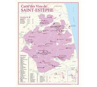 Carte des vins de saint-estephe - - Benoît France - Benoit France - Atlas / carte