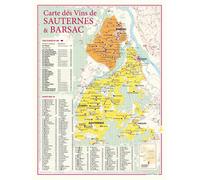 Carte des vins de sauternes et barsac - Benoît France - Benoit France - Atlas / carte