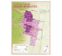 Carte des vins de vosne-romanee - - Benoît France - Benoit France - Atlas / carte
