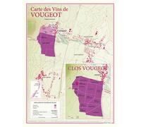 Carte des vins de Vougeot et Clos Vougeot