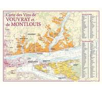 Carte des vins de vouvray et de montlouis - - Benoît France - Benoit France - Atlas / carte