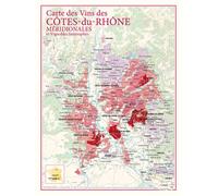 Carte des vins des cotes du rhone meridionales - - Benoît France - Benoit France - Atlas / carte