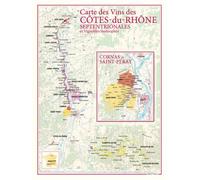 Carte des vins des Côtes-du-Rhône septentrionales | Benoit France