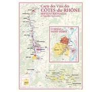 Carte des vins des cotes du rhone septentrionales - - Benoît France - Benoit France - Atlas / carte