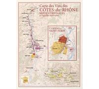 Carte Des Vins Des Côtes-Du-Rhone Septentrionales Et Vignobles Limitrophes