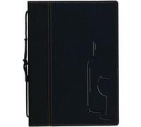Carte des vins format A4 noir, 8 pages Noir G