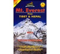 Carte d'escalade - Mont Everest : du Tibet et du Népal | Himalayan MapHouse