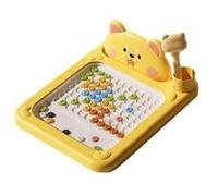 Carte dessins magnétique dessin animé | Shibas & Bear Dot Art Toy pour enfant | Des cartes dessins magnétiques doodle drôles avec stylo | Carte dessin plaquemagnétique interactive pour tout-petits