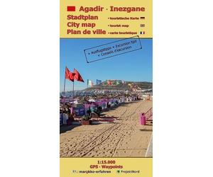 Carte détaillée - Agadir, Inezgane (Maroc) | Huber