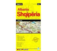 Carte détaillée - Albanie (yellow map), n° 302 | Vektor