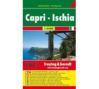 Carte détaillée de poche - Capri, Ischia | Freytag & Berndt