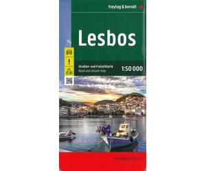 Carte détaillée - Lesbos | Freytag & Berndt