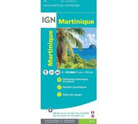 Carte détaillée - Martinique - VERSION MURALE ET PLASTIFIEE | IGN