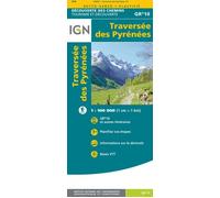 Collectif – La traversée des Pyrénées – Carte plastifiée IGN (GR10)