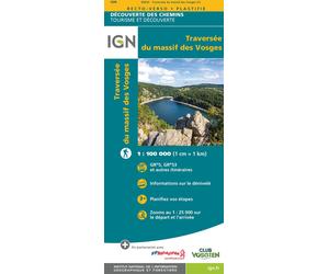 Carte détaillée - Traversée du massif des Vosges | IGN