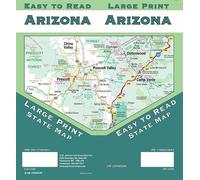 Carte d'état - Arizona (gros caractères, facile à lire) | GM Johnson