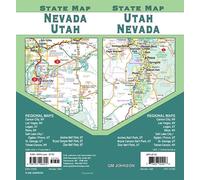 Carte d'état - Utah et Nevada (gros caractères) | GM Johnson