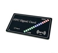 Carte détecteur de champ NFC 85,6 x 54 mm avec LED tricolore | PCB industriel FR4, pour un affichage double face robuste résistant à l'usure, standard pour la taille de carte de crédit