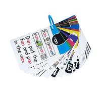 Carte d'étude phonique éducative avec mots - Cartes de construction pour enfants d'âge préscolaire - Apprentissage des ressources scolaires à domicile