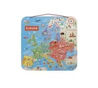 Janod Map Of Europa Magnetic Version German Multicolore